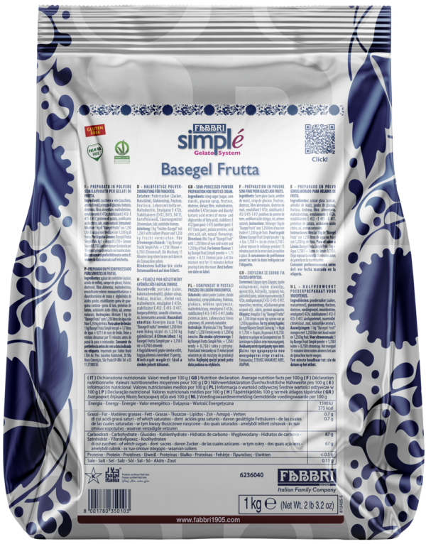 9236040 SIMPLE FABBRI BASEGEL FRUTTA