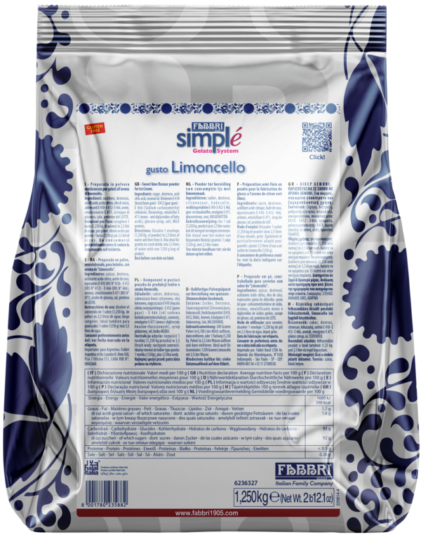 9236327 SIMPLE FABBRI LIMONCELLO