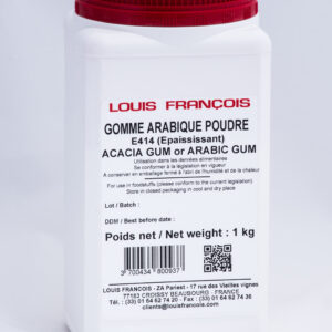 Gomme arabique 1 kg fond blanc