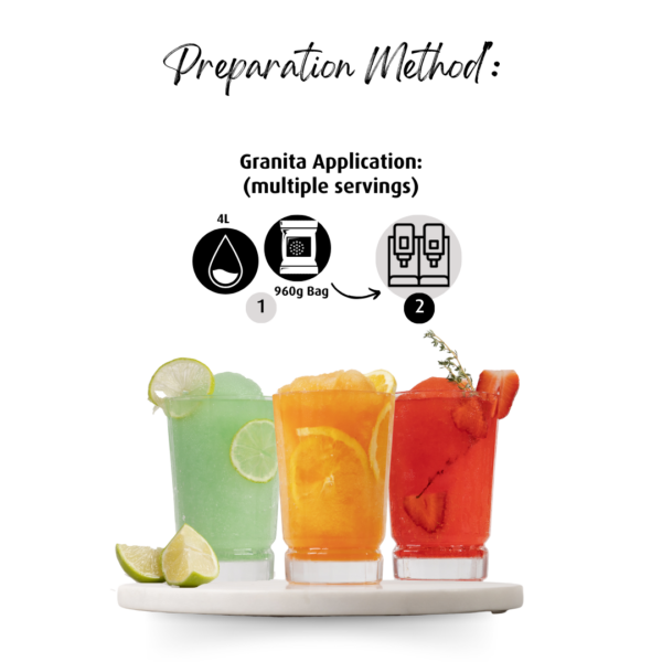 Grape Granita Mix Preparation Image